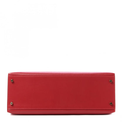 Hermes Tadelakt Kelly Sellier 35 Rouge Vif 7 of 31