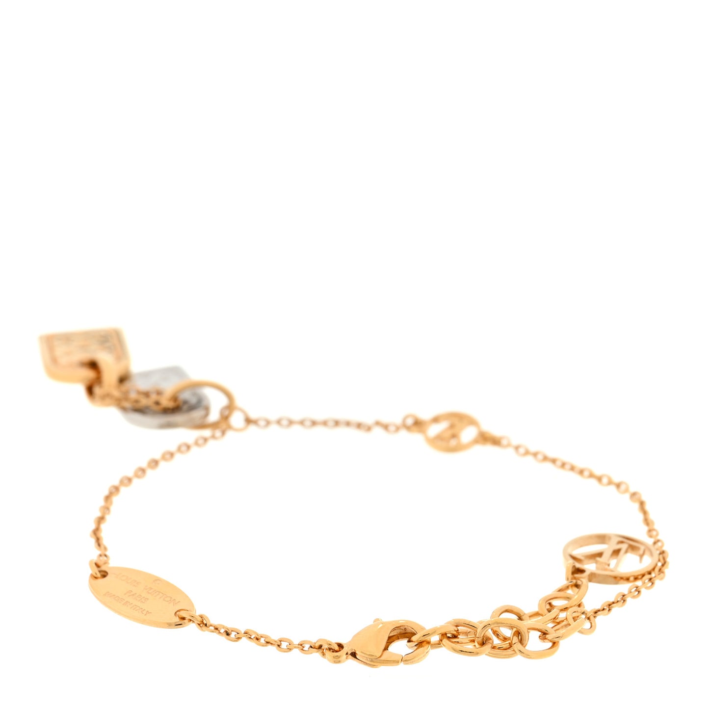 Brass Nanogram Bracelet Silver Gold