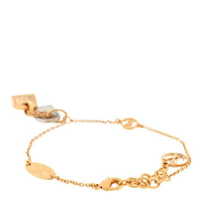 Louis Vuitton Brass Nanogram Bracelet Silver Gold 2 of 3
