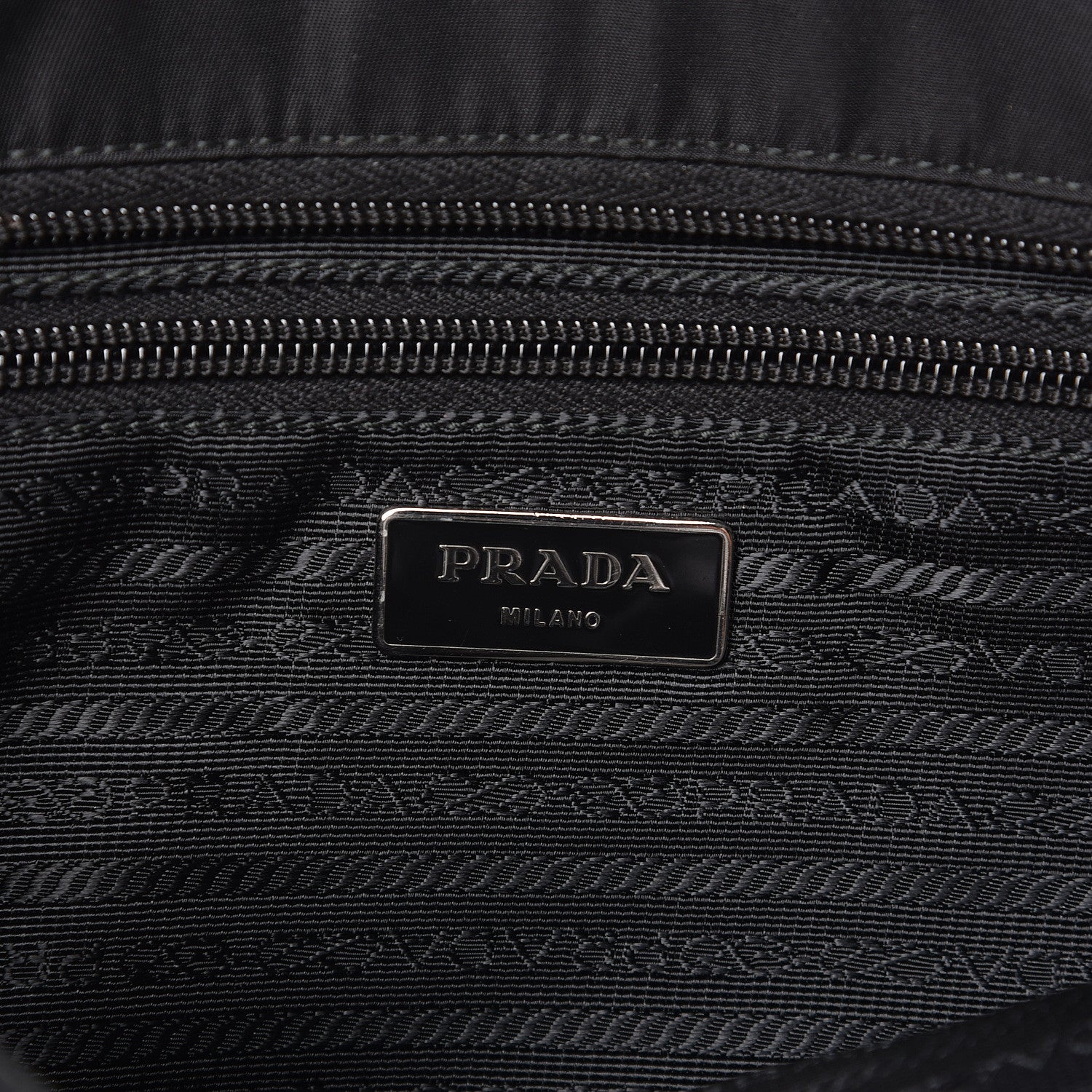 Prada Nylon Vela Messenger Bag Black 6 of 12