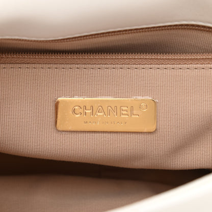 Chanel Lambskin Quilted Medium Chanel 19 Flap White 6 of 11