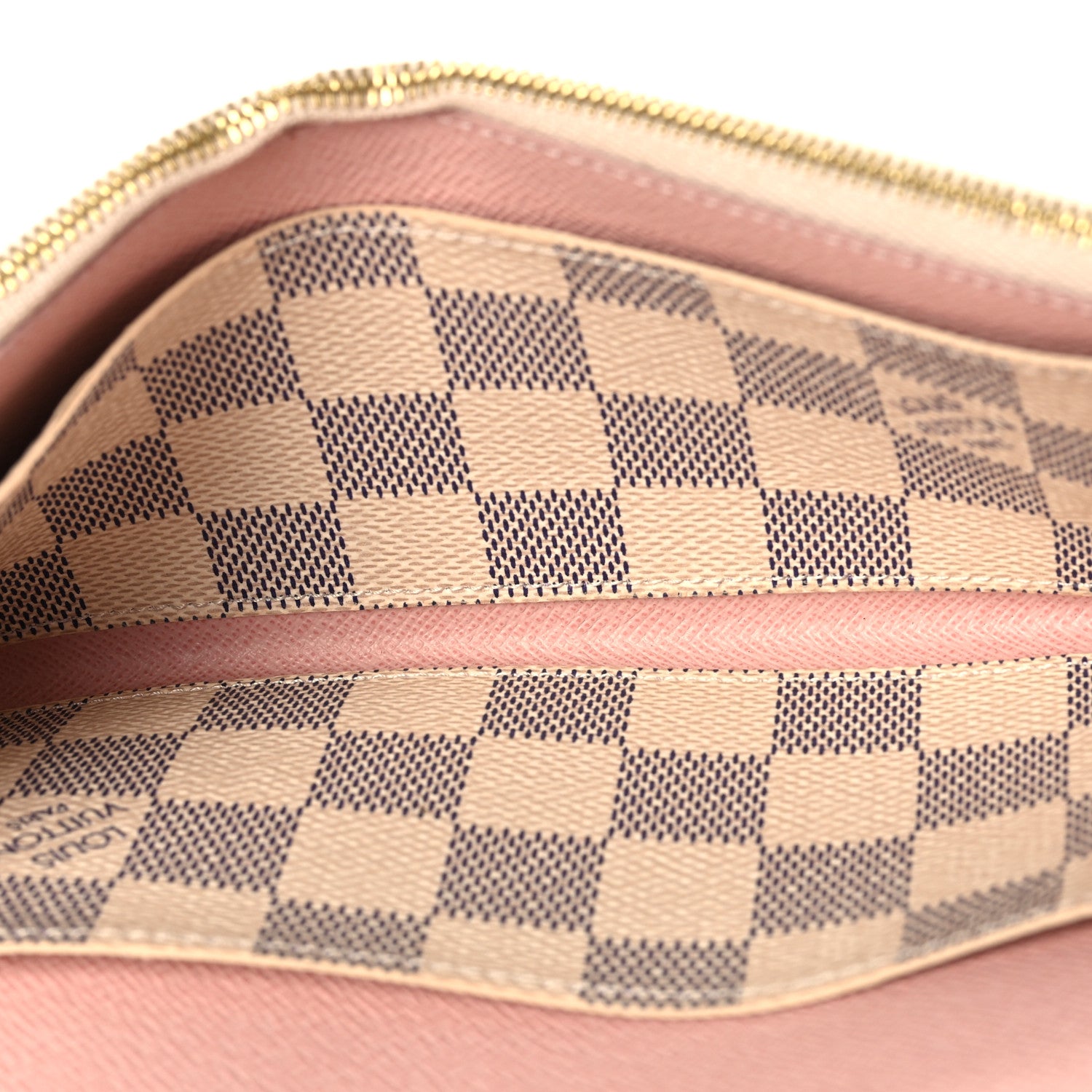 Louis Vuitton Damier Azur Emilie Wallet Rose Ballerine 5 of 8