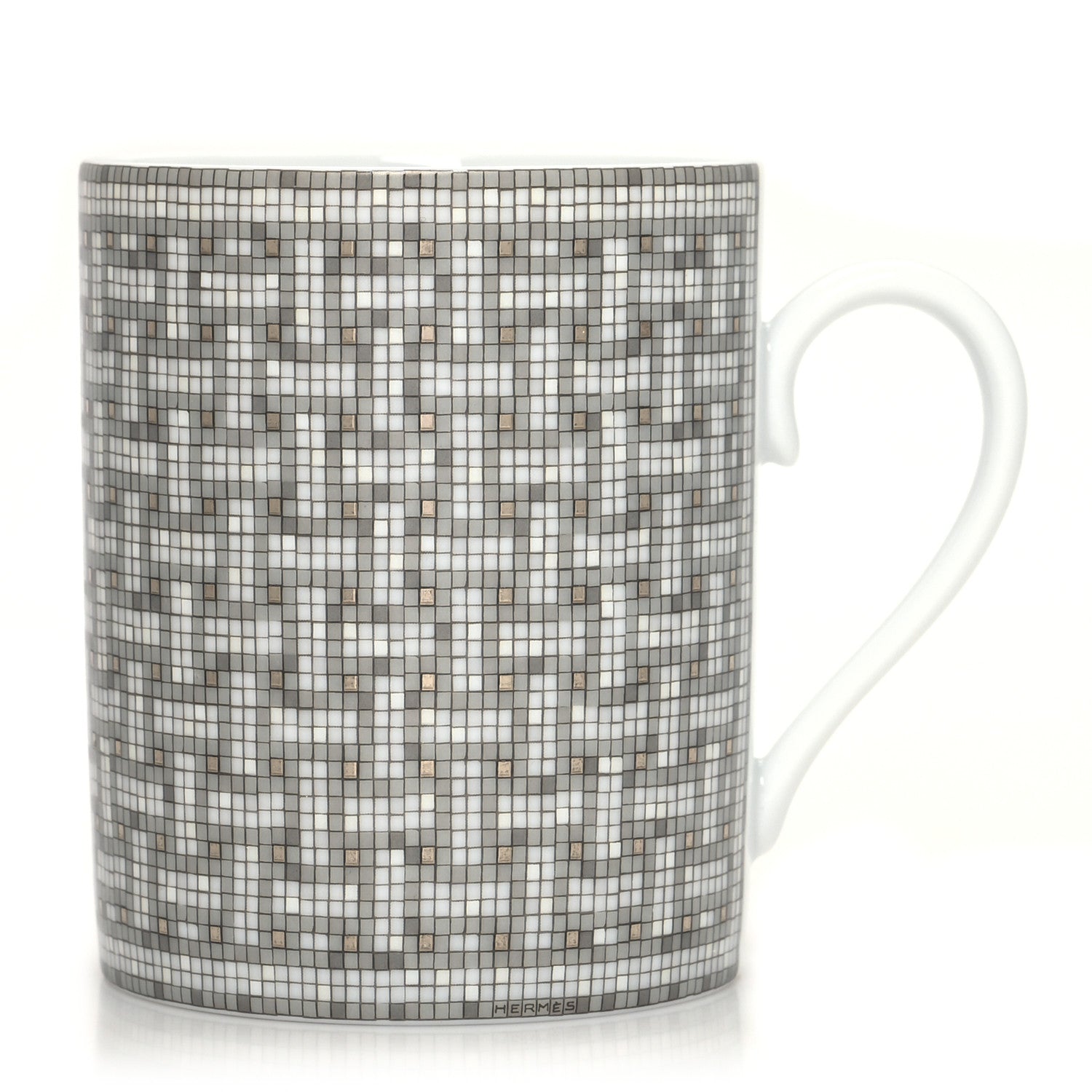 Hermes Porcelain Mosaique au 24 Mug Platinum 1 of 7