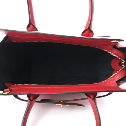 Mulberry Classic Grain Calfskin Small Bayswater Zip Tote Scarlet 5 of 9