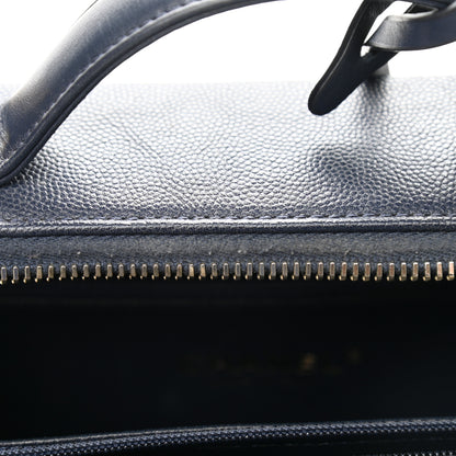 Chanel Caviar Quilted Medium CC Filigree Vanity Case Navy 11 of 11