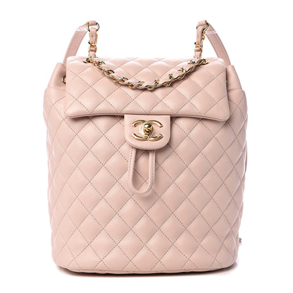 Chanel Calfskin Quilted Small Urban Spirit Backpack Beige 1 of 9