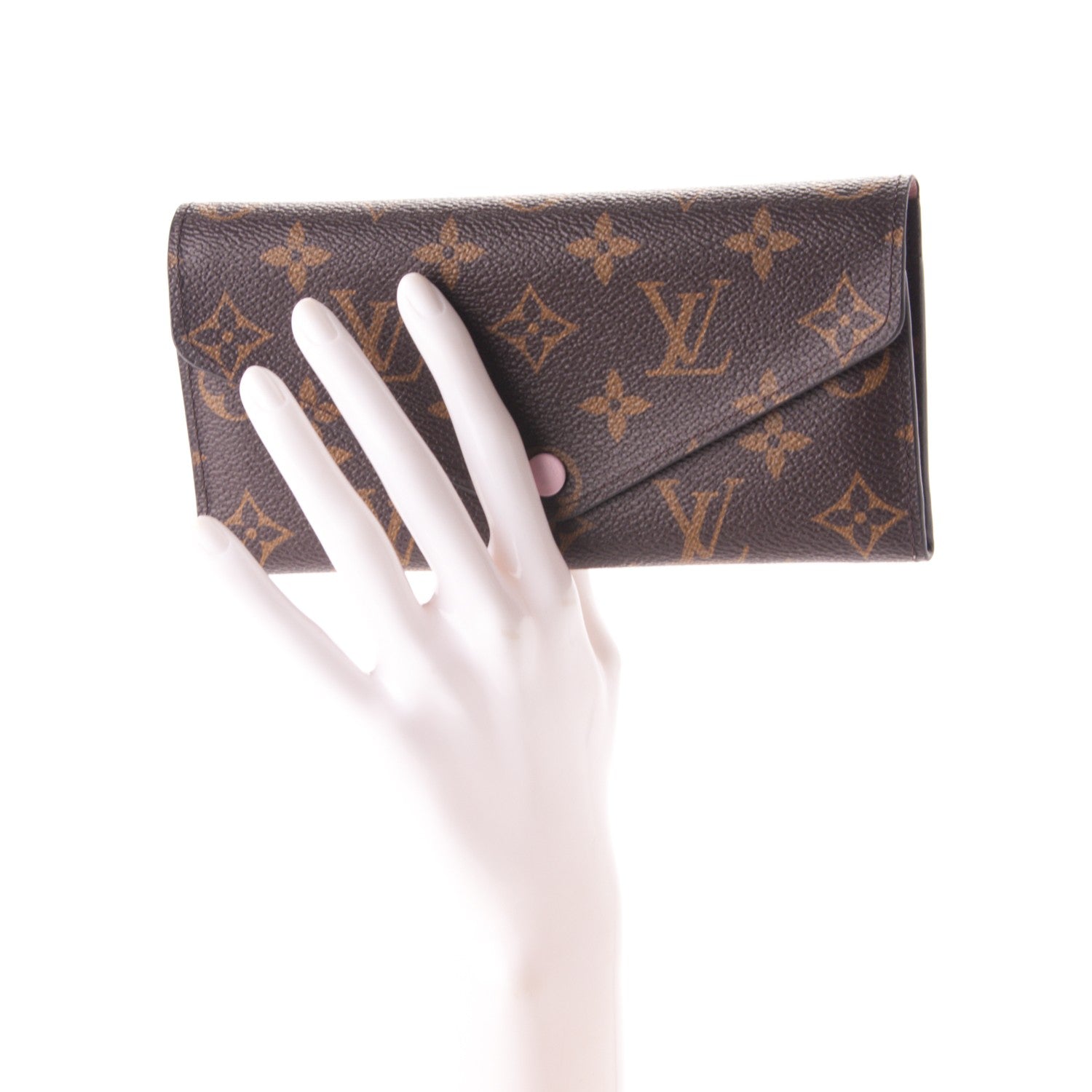 Louis Vuitton Monogram Josephine Wallet Rose Ballerine 2 of 7