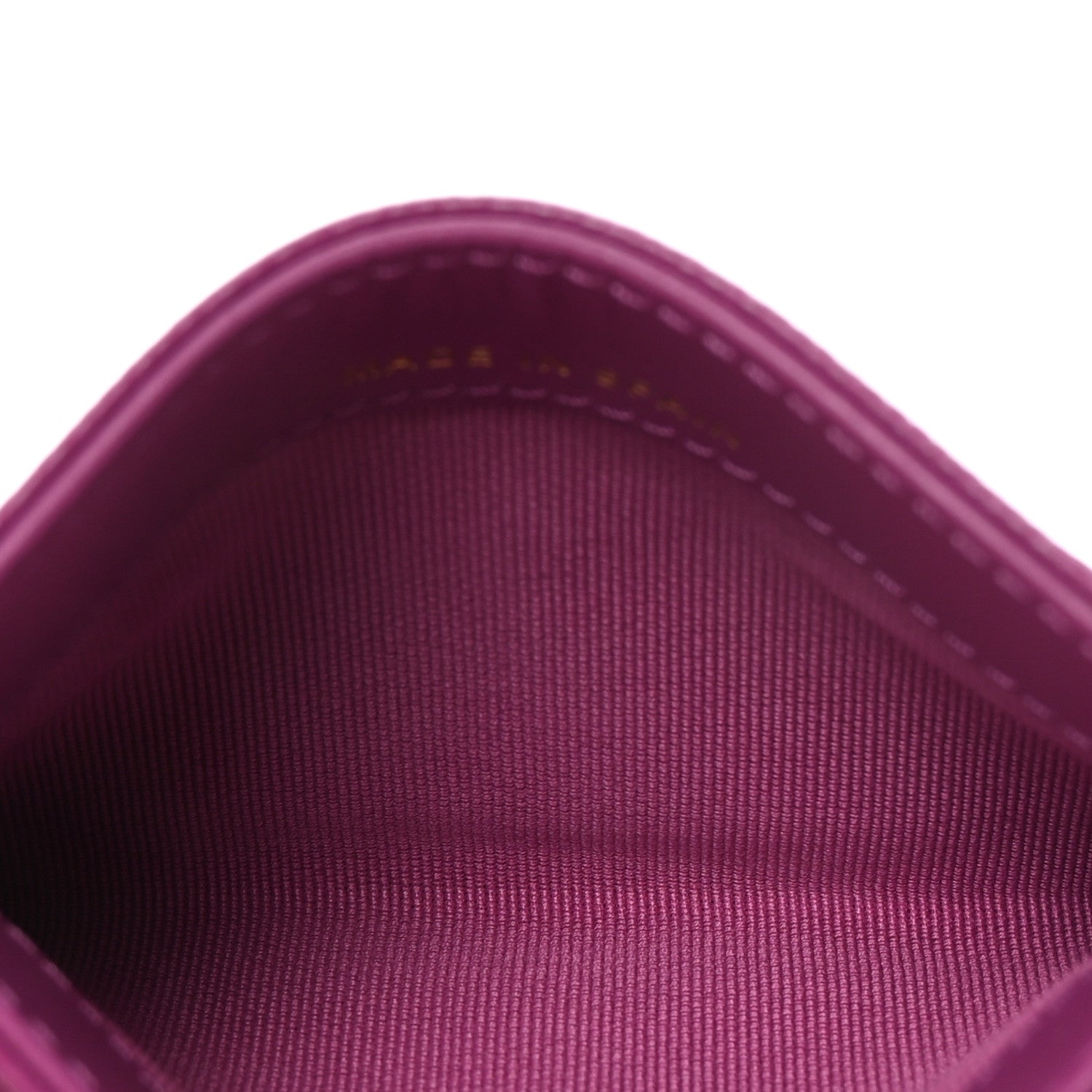 Chanel Caviar Quilted Card Holder Purple 5 of 8