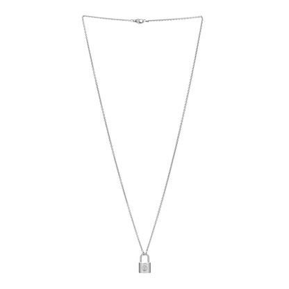 Louis Vuitton Sterling Silver Lockit Necklace 3 of 6