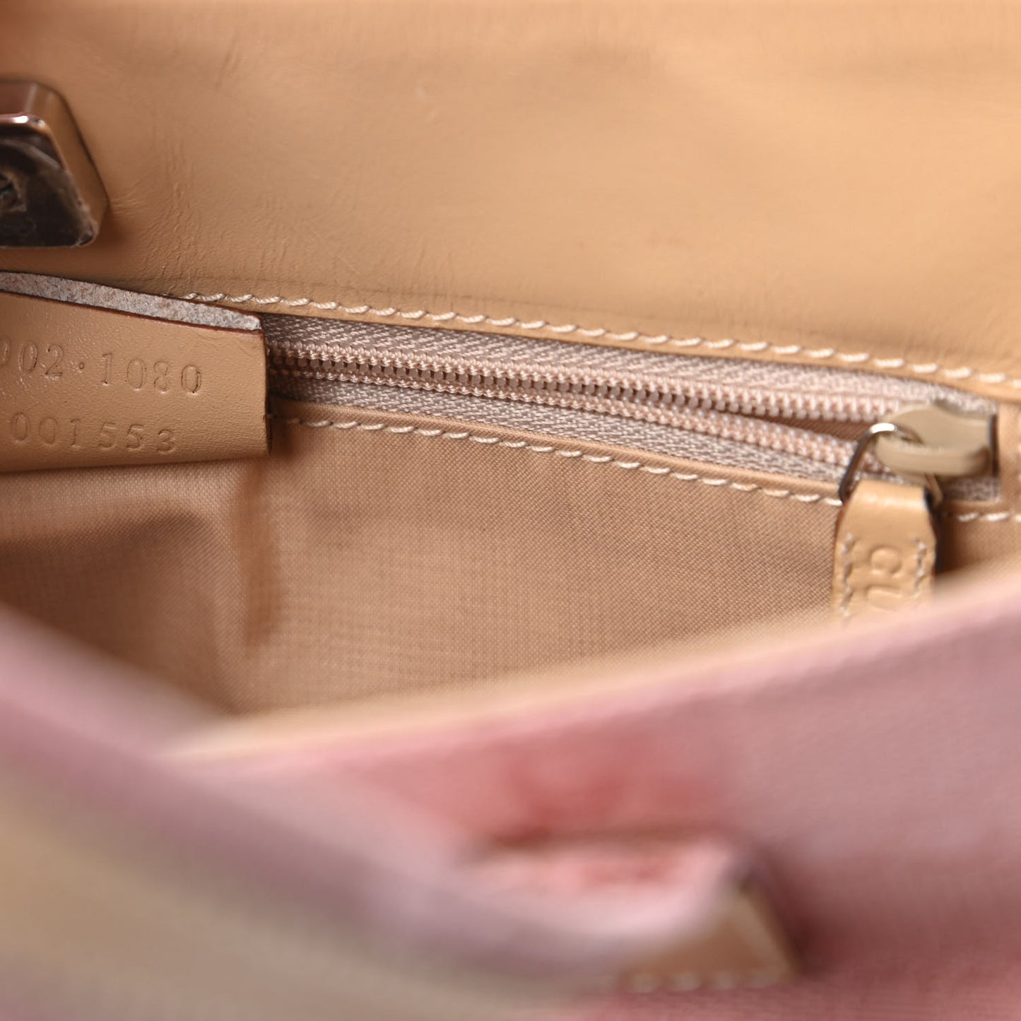 Monogram Double Pocket Tote Pink