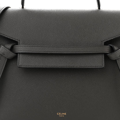 Celine Grained Calfskin Micro Belt Bag Grey 8 of 12