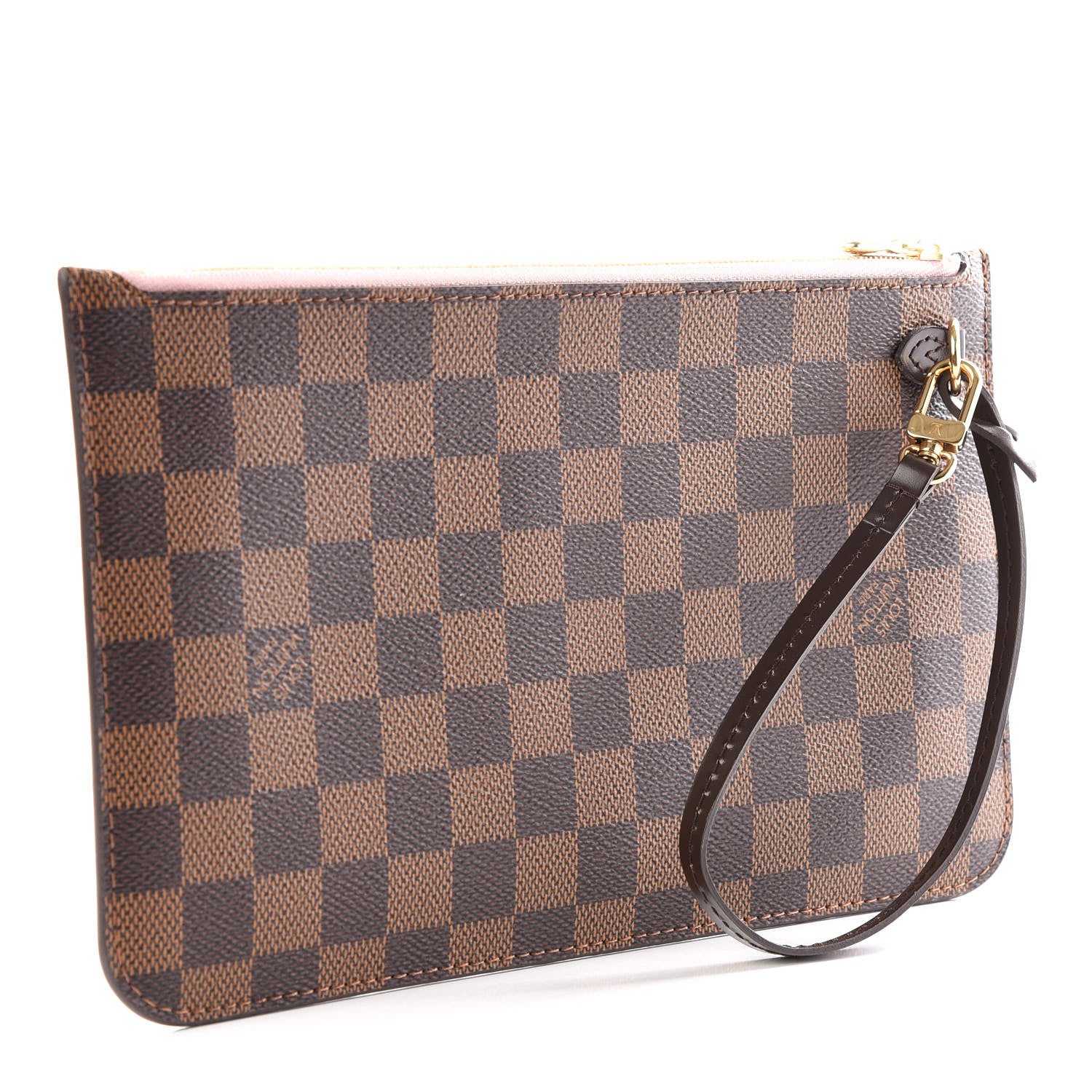 Louis Vuitton Damier Ebene Neverfull MM GM Pochette Rose Ballerine 2 of 10