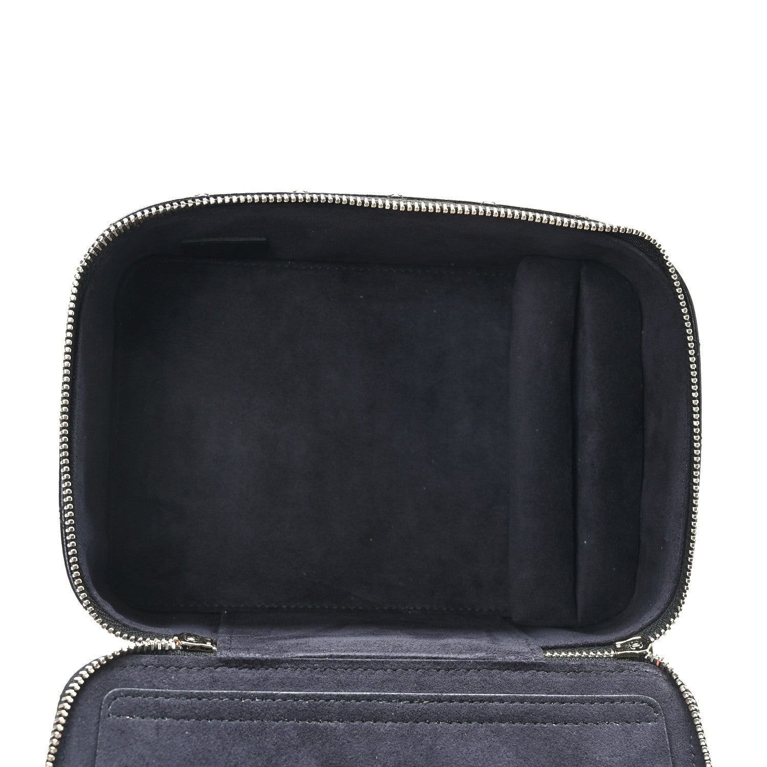 Chanel Lambskin Quilted Top Handle Jewelry Case Black 5 of 13