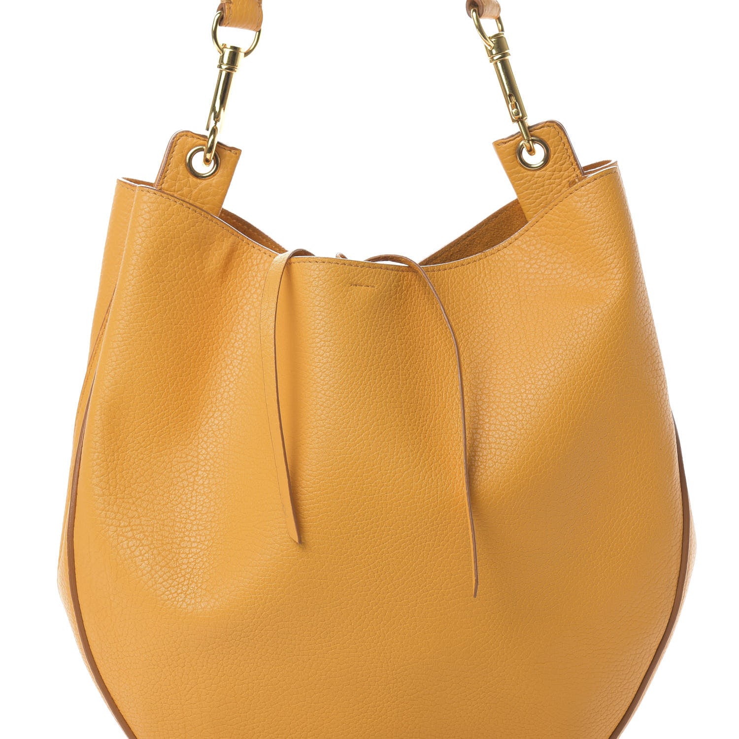 Celine Crisped Calfskin Medium Hobo Bag Saffron 9 of 16