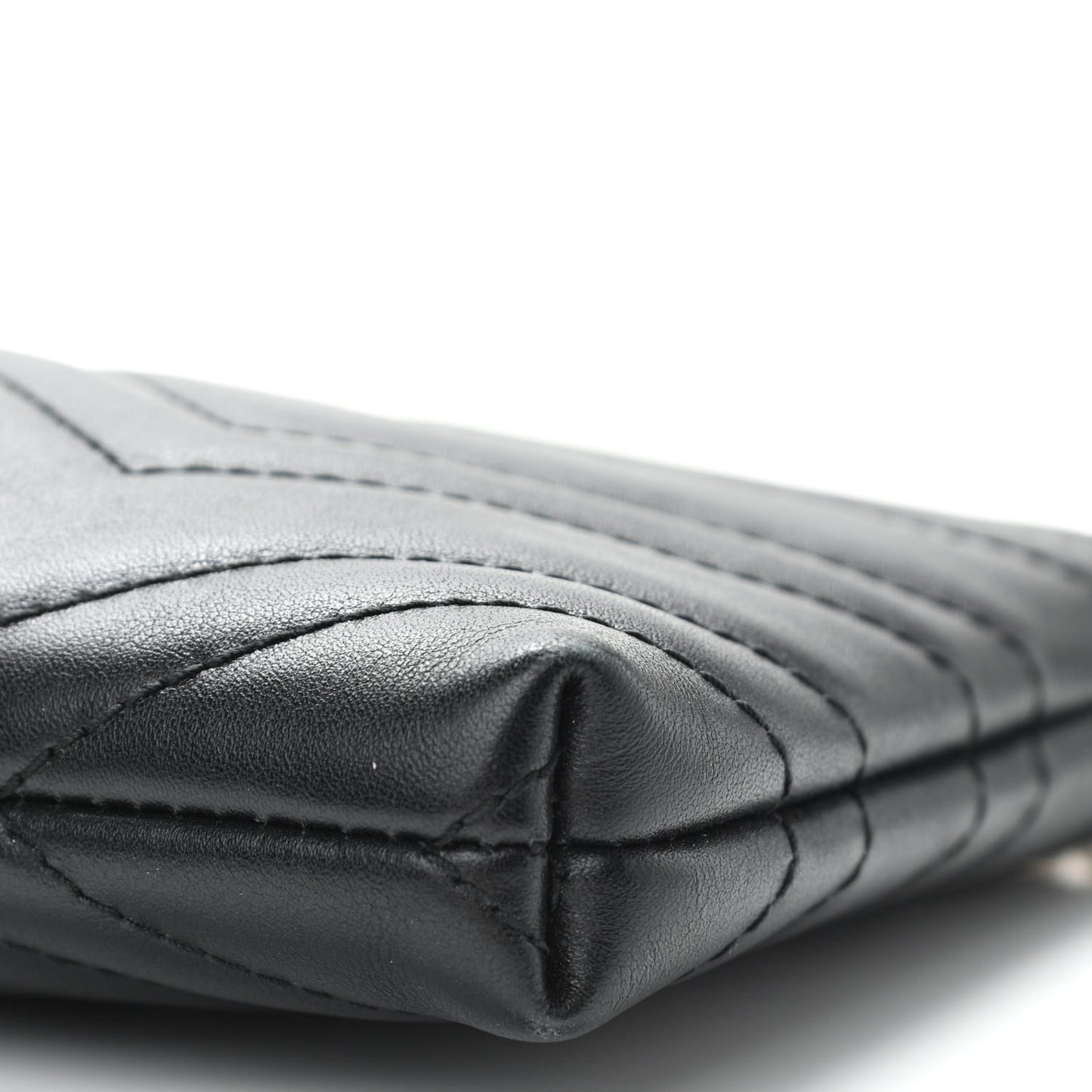 Calfskin Matelasse Mini GG Marmont Chain Bag Black