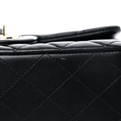 Chanel Lambskin Quilted Mini Rectangular Flap Black 11 of 12