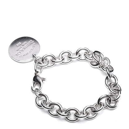 Tiffany Sterling Silver Return to Round Tag Charm Bracelet 3 of 5