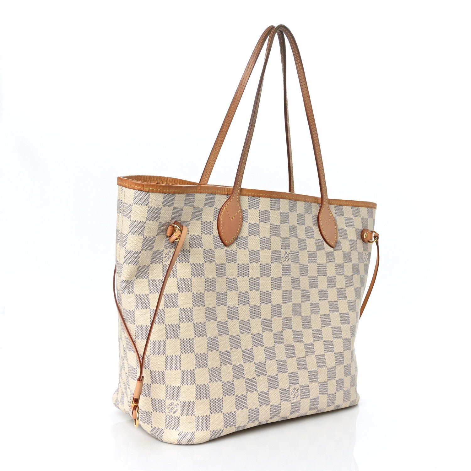 Louis Vuitton Damier Azur Neo Neverfull MM Rose Ballerine 4 of 15