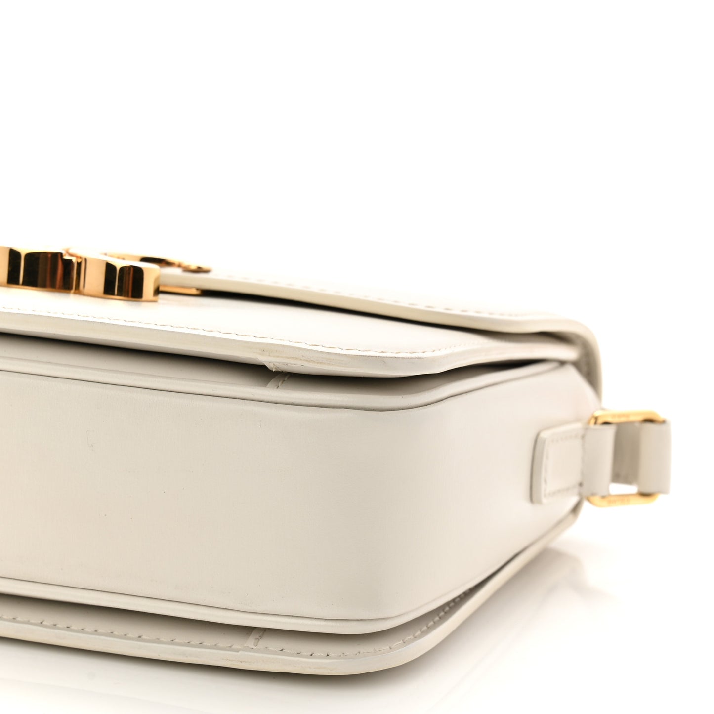 Shiny Calfskin Teen Triomphe Arctic White