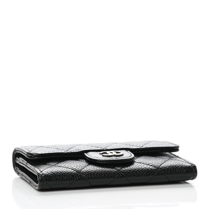 Chanel Caviar Quilted Flap Card Holder Black 4 of 8