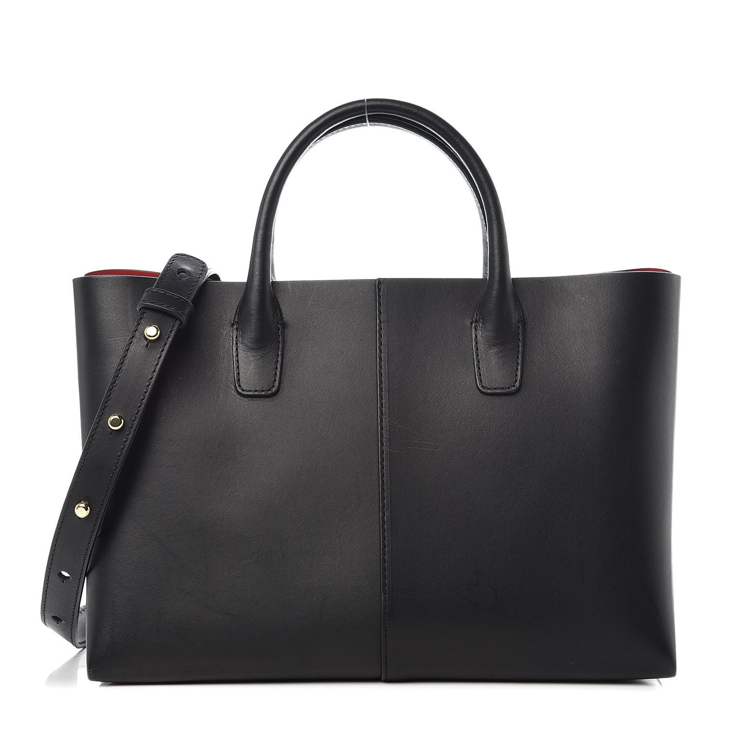 Calfskin Mini Folded Bag Black Flamma