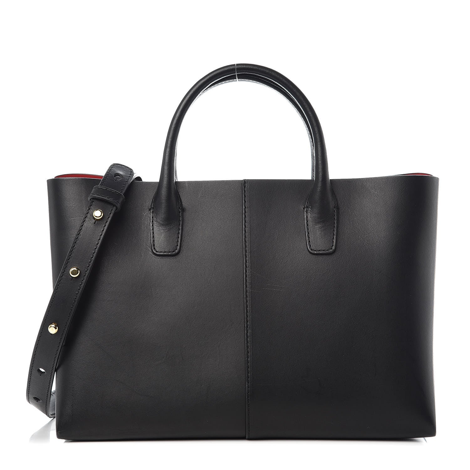 Mansur Gavriel Calfskin Mini Folded Bag Black Flamma 1 of 15