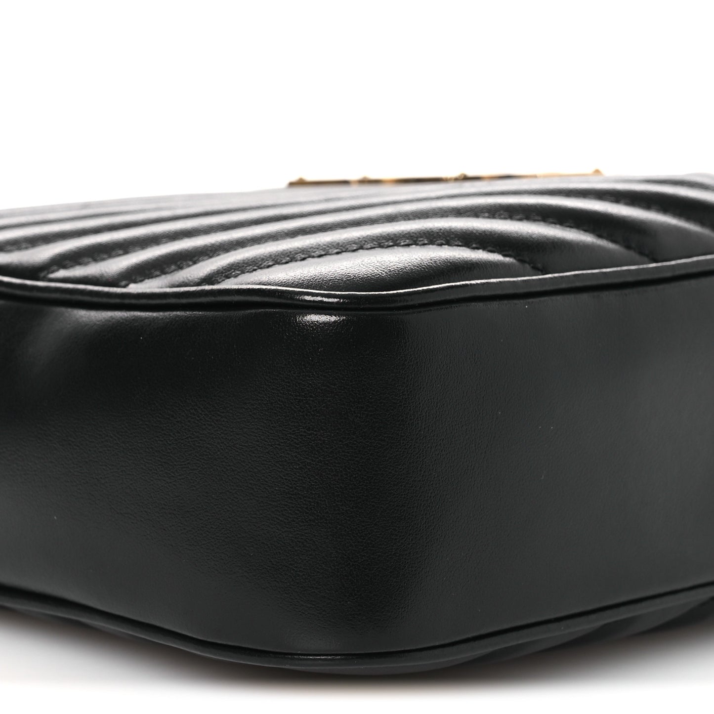 Calfskin Matelasse Monogram Lou Camera Bag Black