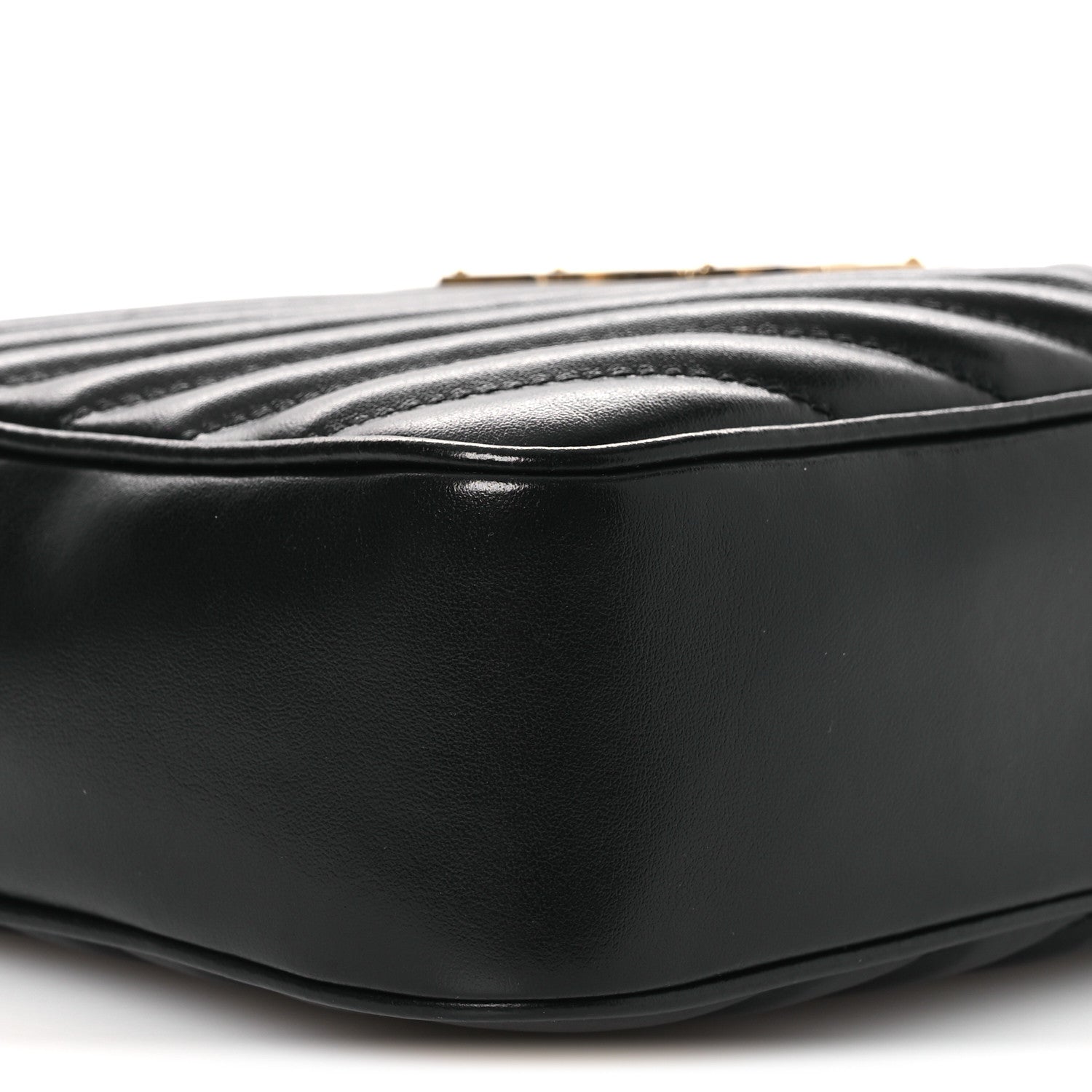 Saint Laurent Calfskin Matelasse Monogram Lou Camera Bag Black 9 of 11