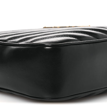 Saint Laurent Calfskin Matelasse Monogram Lou Camera Bag Black 9 of 11