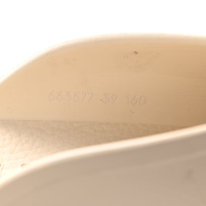 Gucci Rubber GG Monogram Perforated Elea Platform 55mm Lug Sole Sandals 39 Mystic White 8 of 18