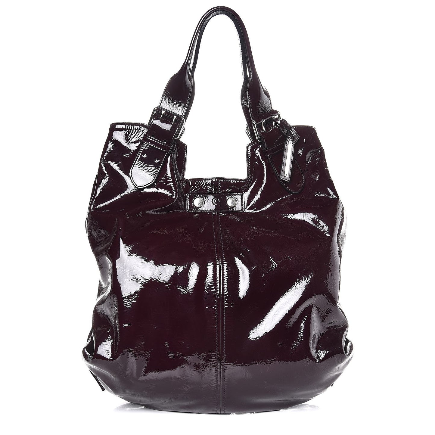 Patent Faithful Tote Purple