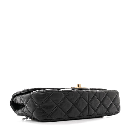 Chanel Aged Calfskin Quilted Medium Medallion Flap Black 4 of 11
