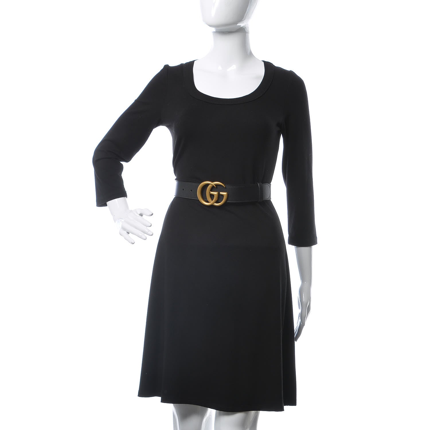 Gucci Calfskin Double G 40mm Belt 80 32 Black 2 of 6