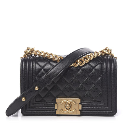 Chanel Caviar Quilted Small Boy Flap Black 1 of 10