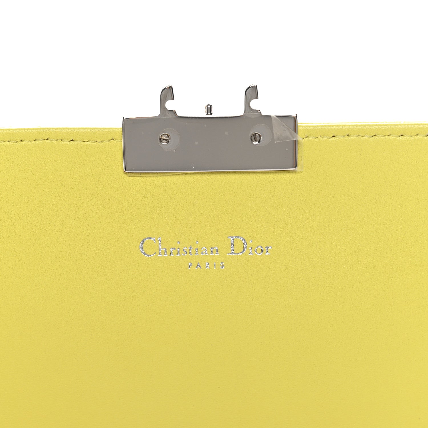 Christian Dior Lambskin Cannage Miss Dior Promenade Pouch Citron 6 of 13