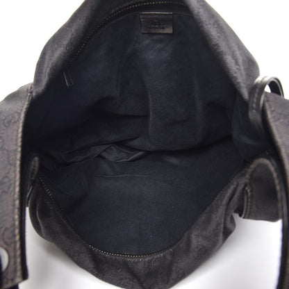 Gucci Denim Monogram Hobo Black 5 of 25