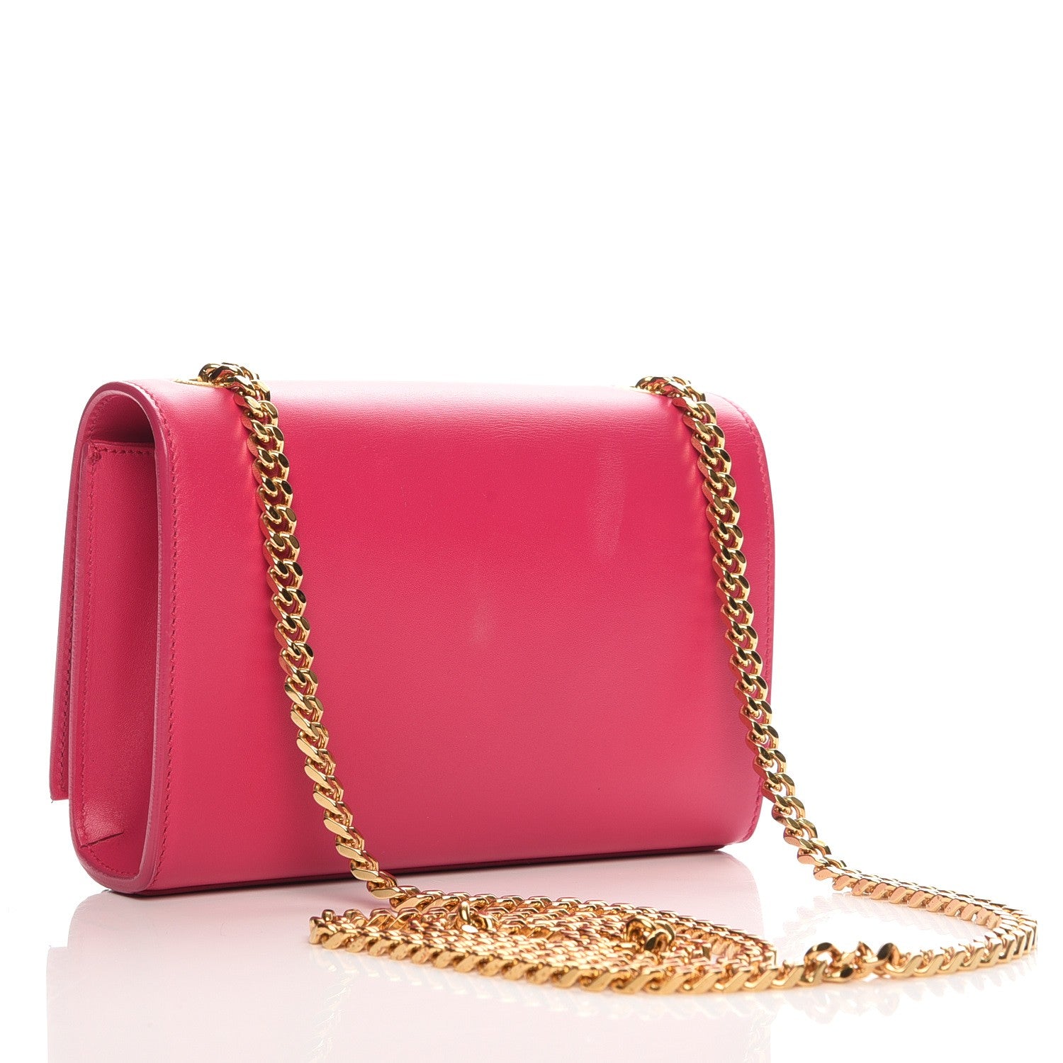 Saint Laurent SAINT LAURENT Calfskin Small Classic Monogram Kate Tassel Satchel Fuchsia 3 of 7