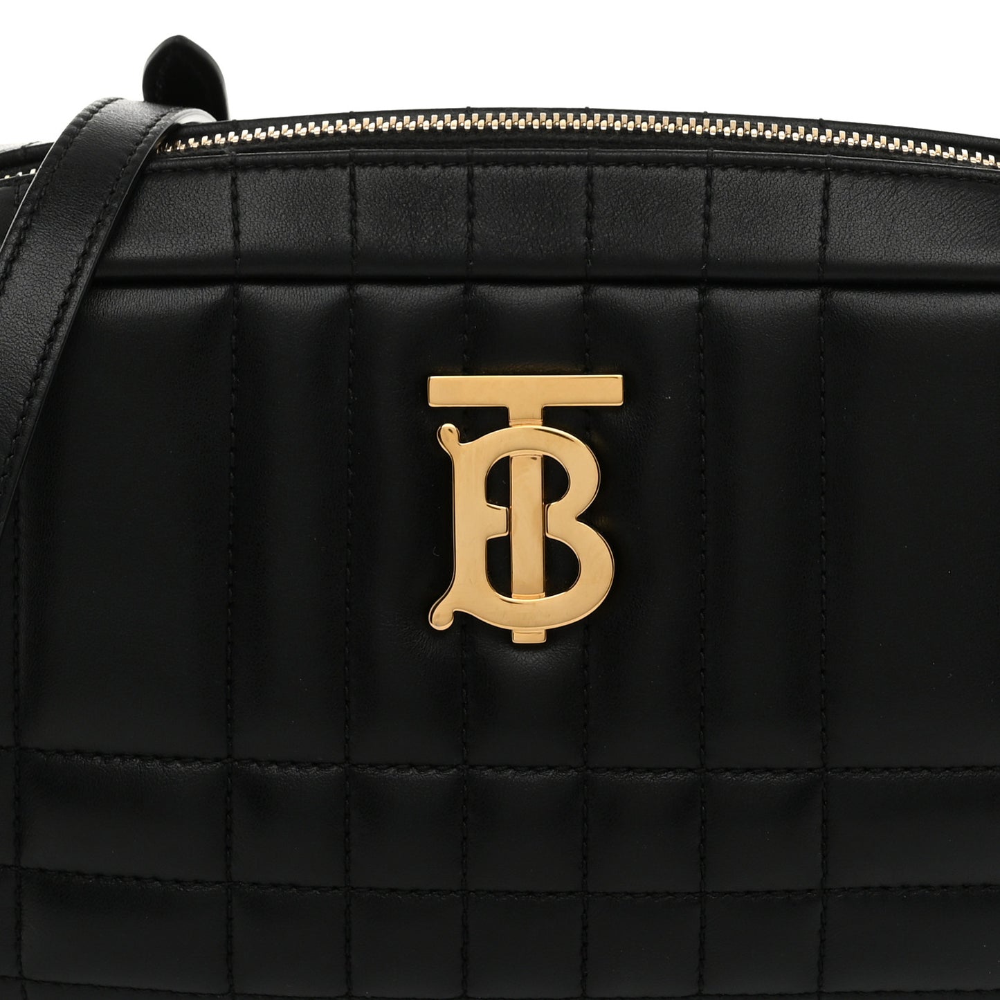Calfskin Quilted Small Lola Camera Bag Black