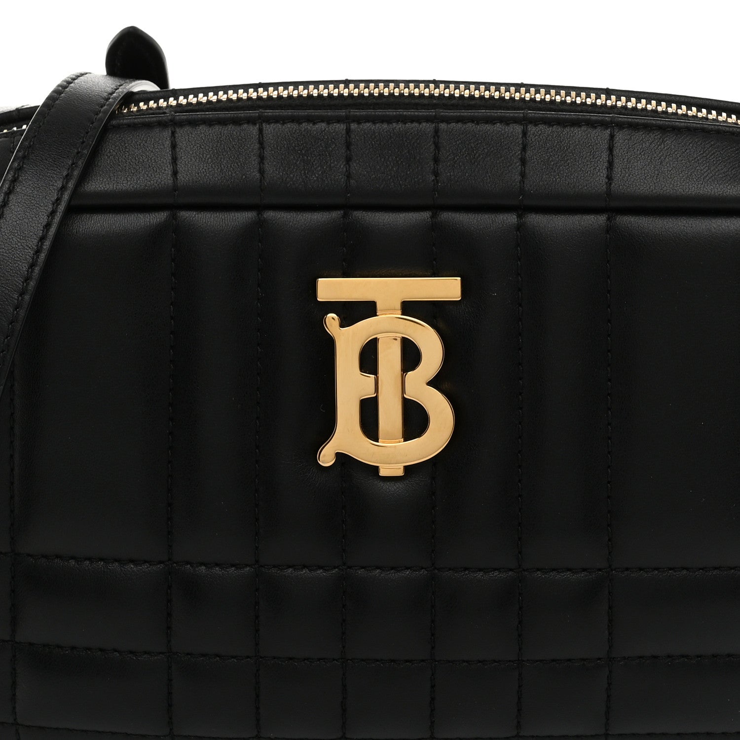 Burberry Calfskin Quilted Small Lola Camera Bag Black 8 of 10