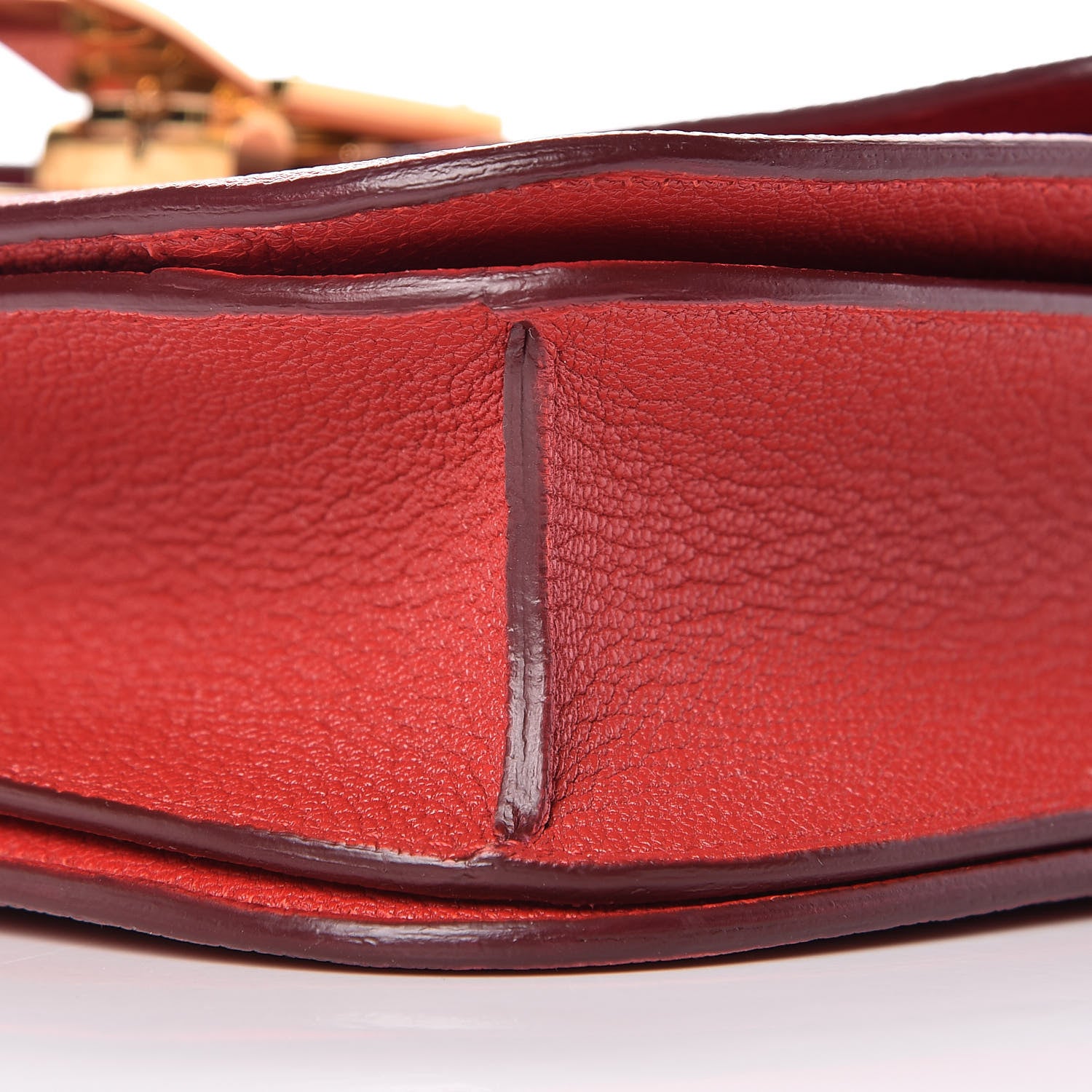 Celine Goatskin Medium Classic Box Flap Bag Carmin 9 of 9