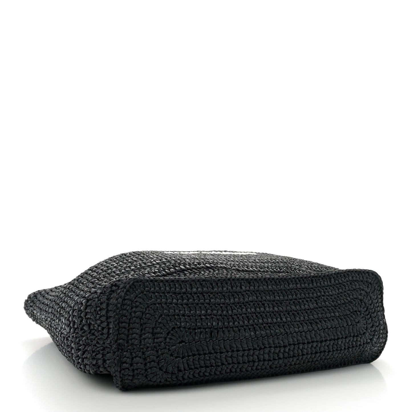 Raffia Rive Gauche Tote Black