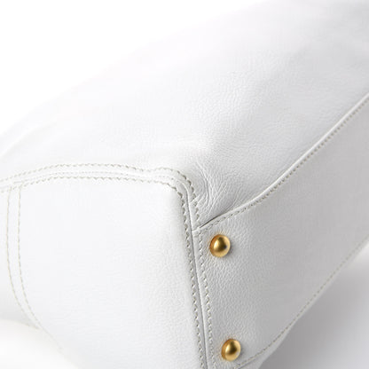 Chanel Calfskin CC Shoulder Bag White 14 of 18