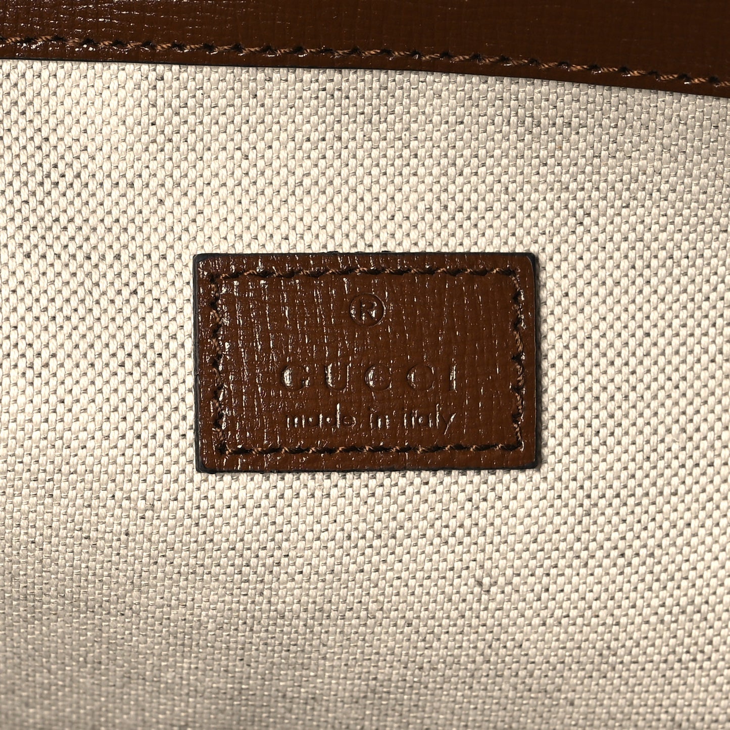 GG Supreme Monogram Azalea Calfskin Retro Interlocking G Duffle Bag Beige Ebony Brown Sugar