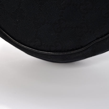 Gucci Monogram Medium Half Moon Hobo Black 11 of 14