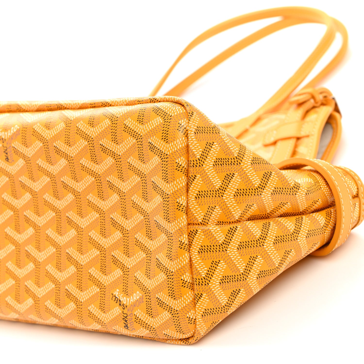 Goyard Goyardin Chien Gris Pet Carrier Yellow 10 of 10