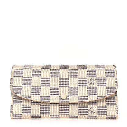 Louis Vuitton Damier Azur Emilie Wallet 1 of 9
