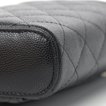 Chanel Caviar Quilted Phone Holder With Chain Black 9 of 9