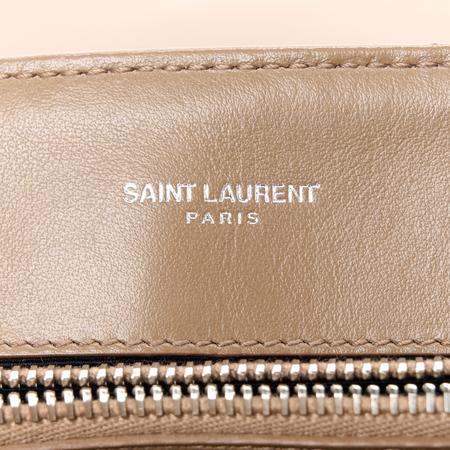 Saint Laurent Calfskin Y Quilted Monogram Medium Loulou Chain Satchel Dark Beige 6 of 11