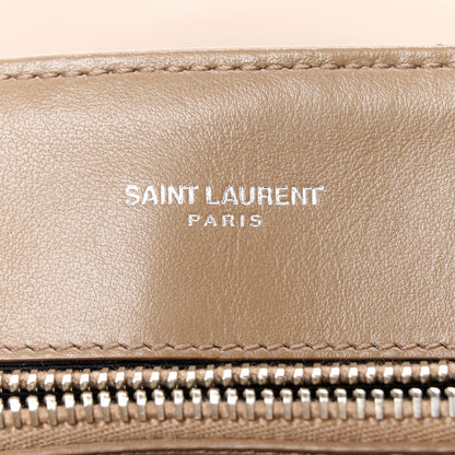 Saint Laurent Calfskin Y Quilted Monogram Medium Loulou Chain Satchel Dark Beige 6 of 11