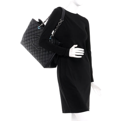 Chanel Caviar Quilted XL Grand Shopping Tote GST Black 2 of 8